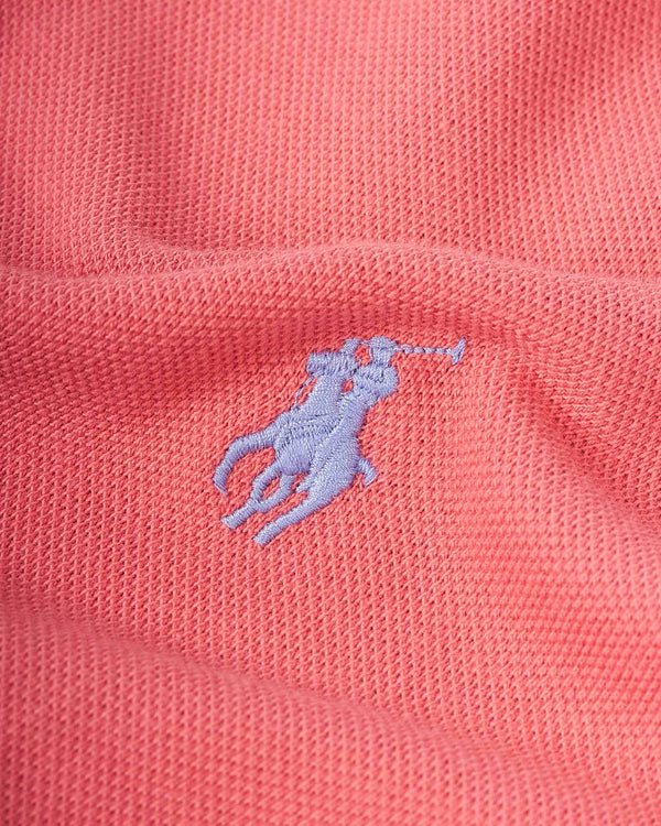 Mesh Poloshirt Rød
