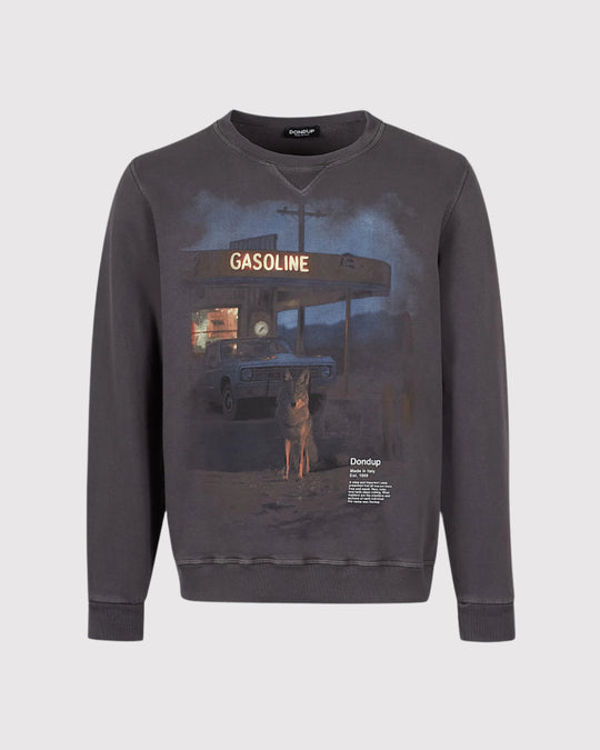 Gasoline Felpa Sweat Grå