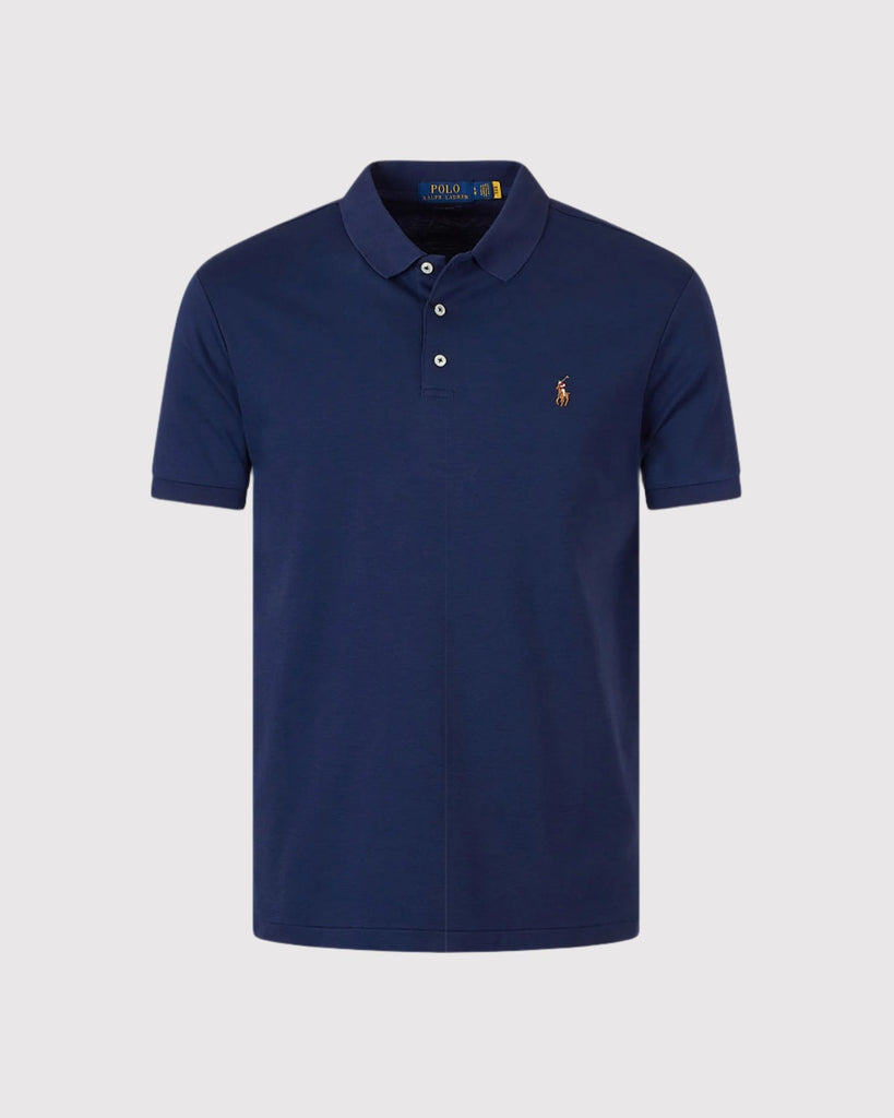 Custom Slim Fit Pima Polo Blå