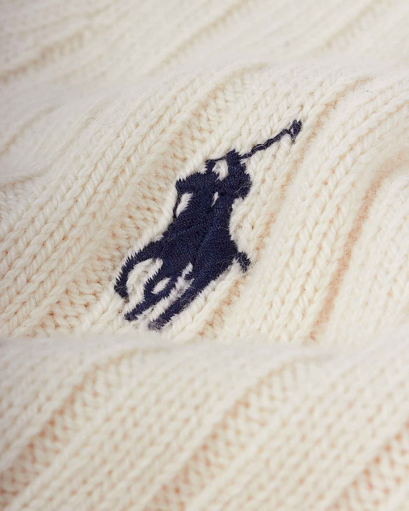 Half Zip Strip Creme