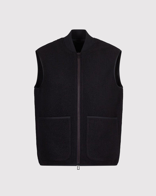 Gilet Vest Uld Sort