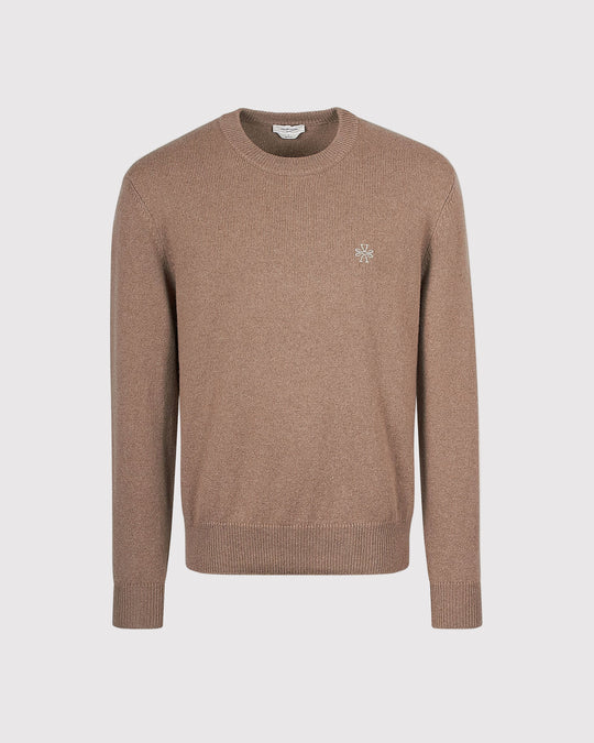 Wool Cashmere Strik Brun