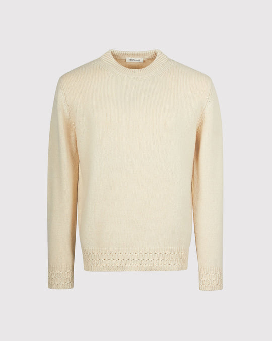 Lambswool Strik Creme