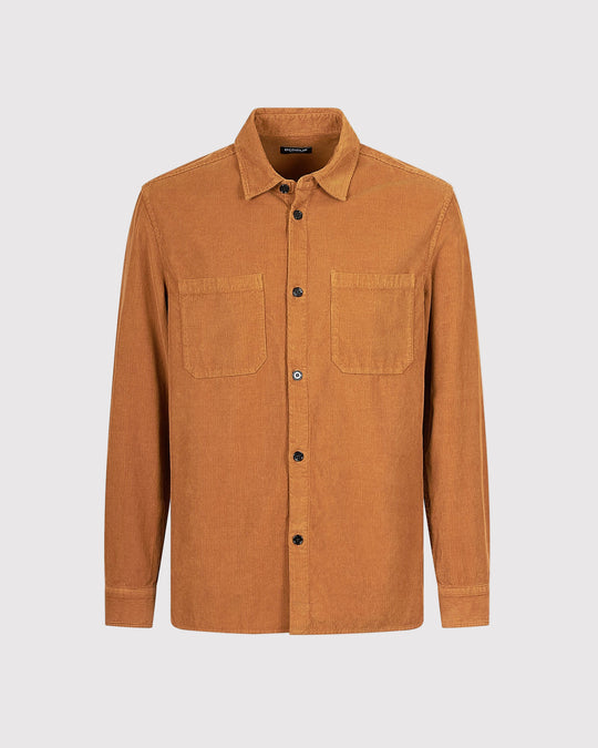 Fløjl Overshirt Brun