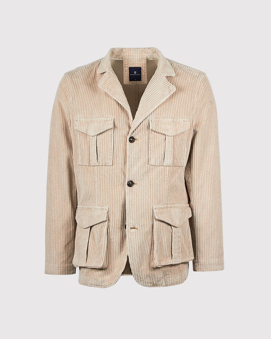 Corduroy Safari Jacket Sand