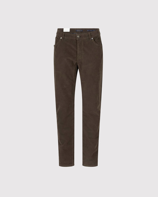 5 Pocket Twill Jeans Brun