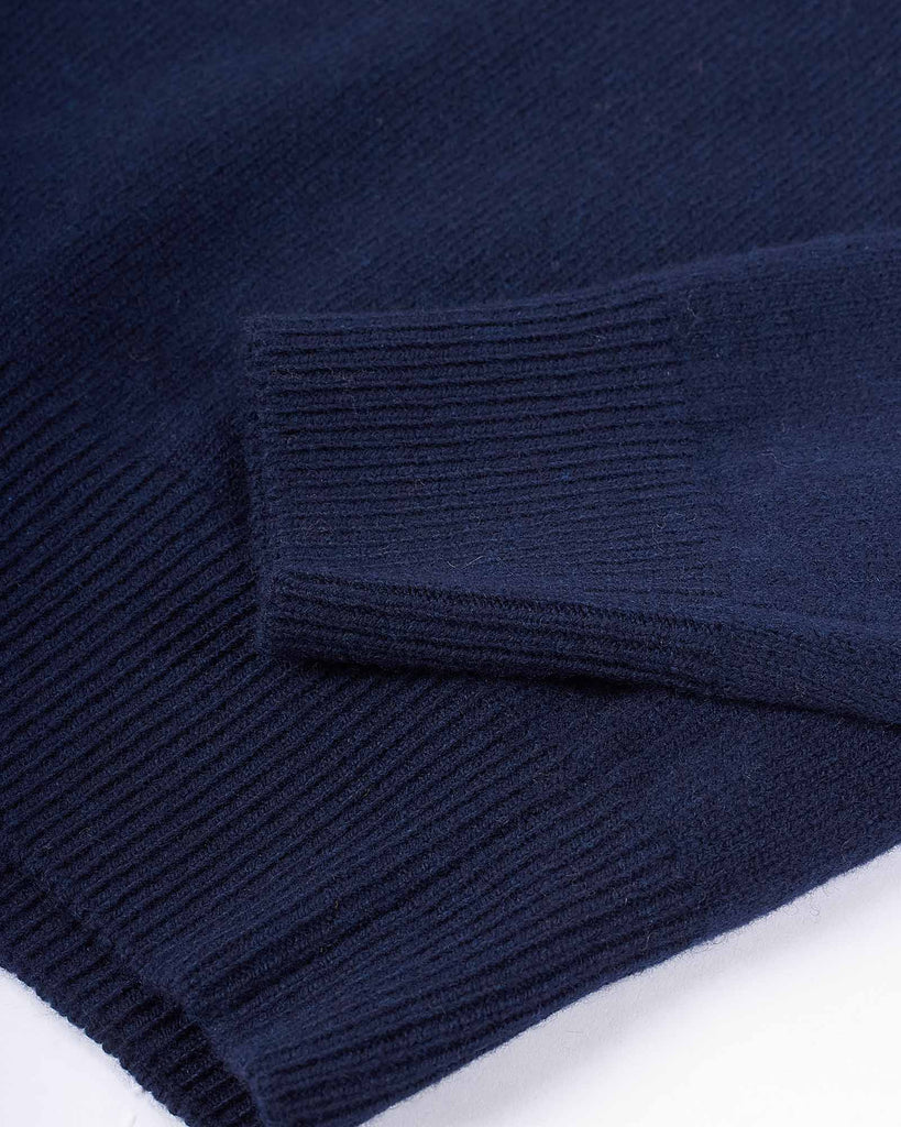 Wool Cashmere Strik Blå