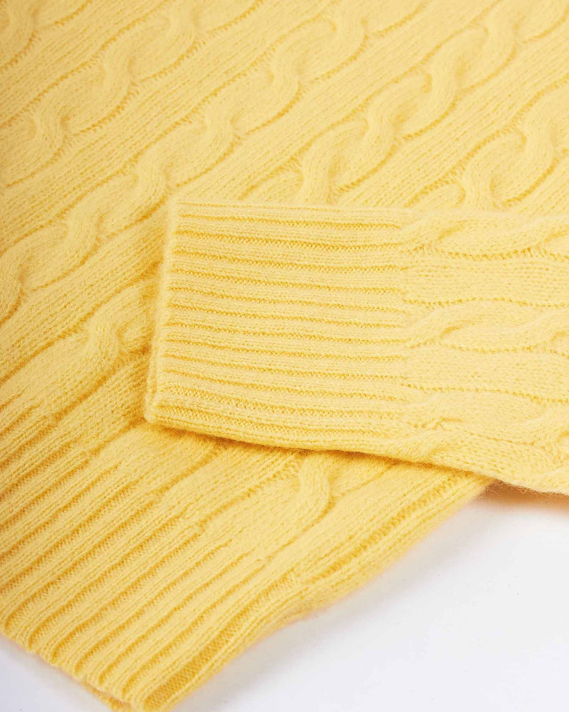 Wool Cash Cable Gul
