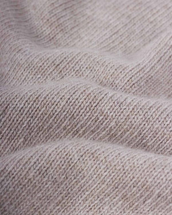 Wool Cash Cardigan Sand