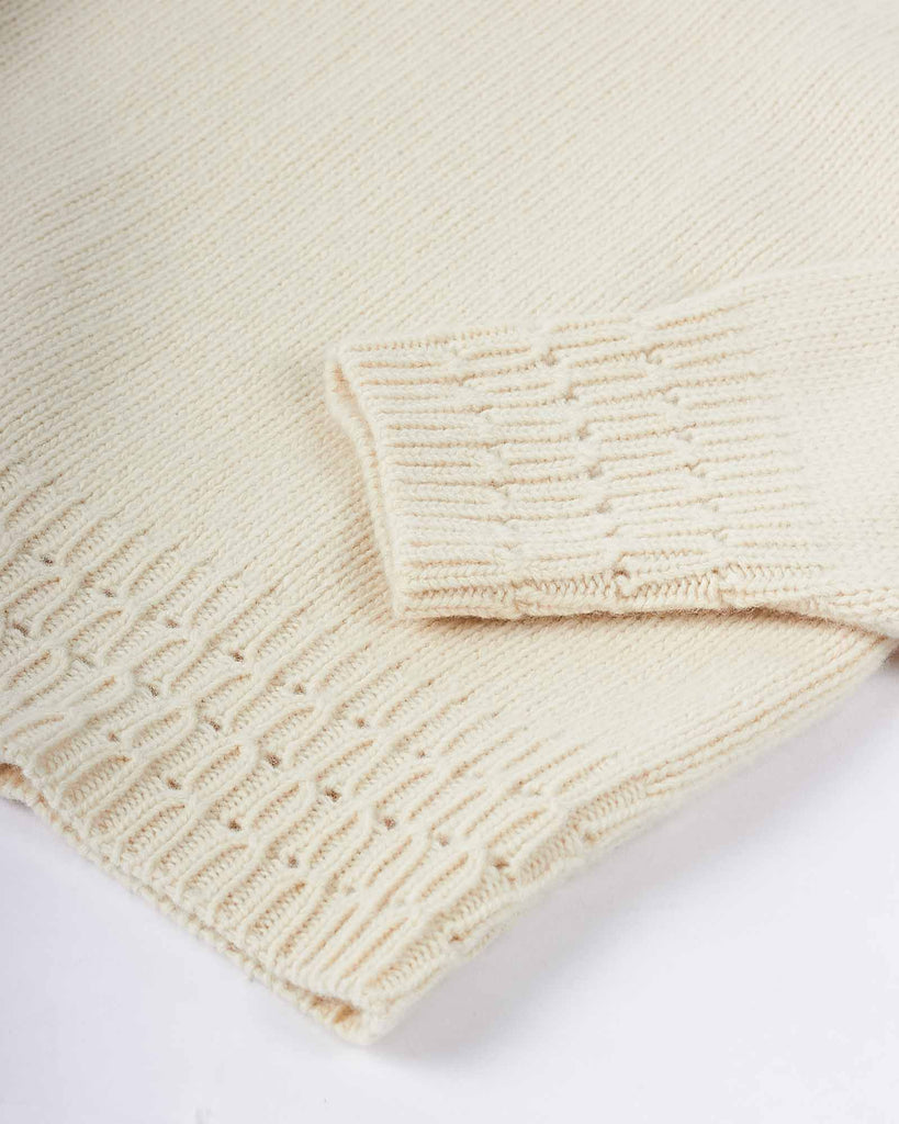 Lambswool Strik Creme