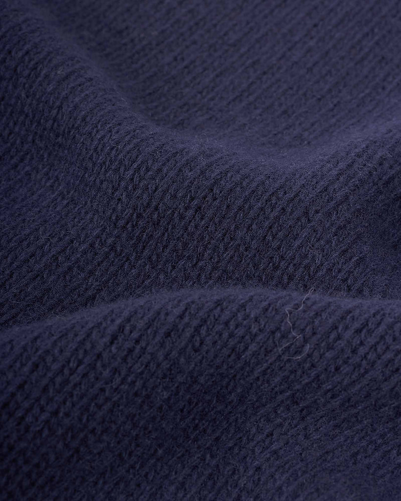Lambswool Strik Blå