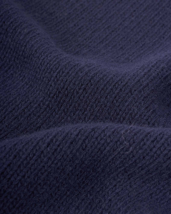 Lambswool Strik Blå