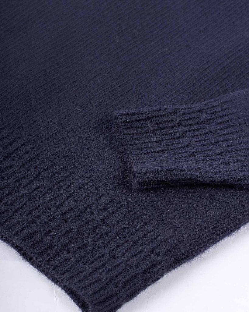 Lambswool Strik Blå