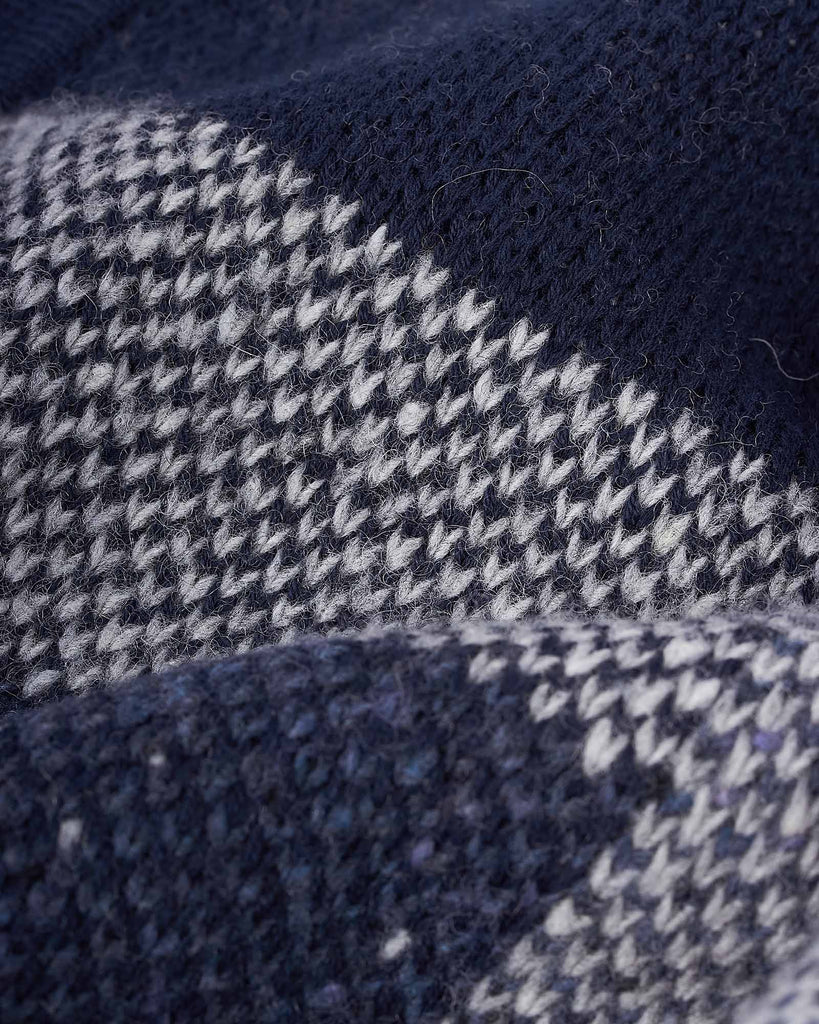 Cardigan Zip Thru Blå