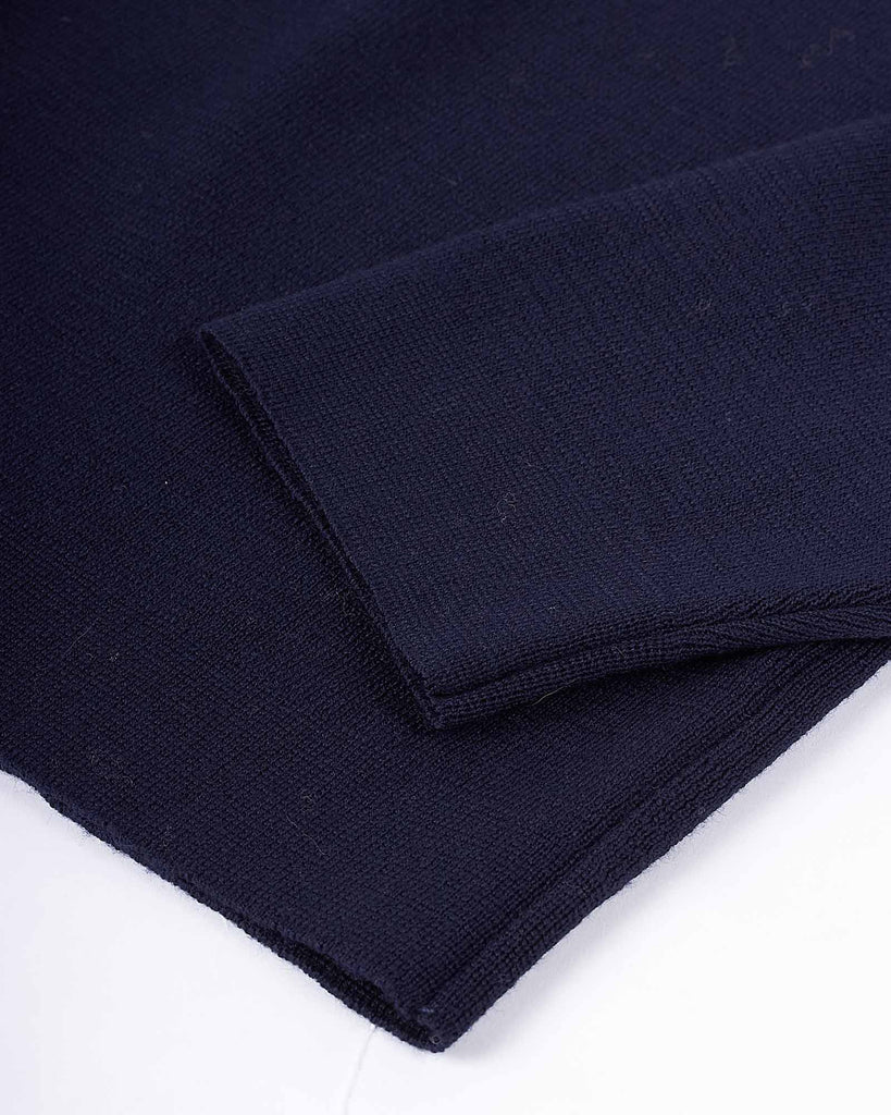 Half Zip Strik Blå