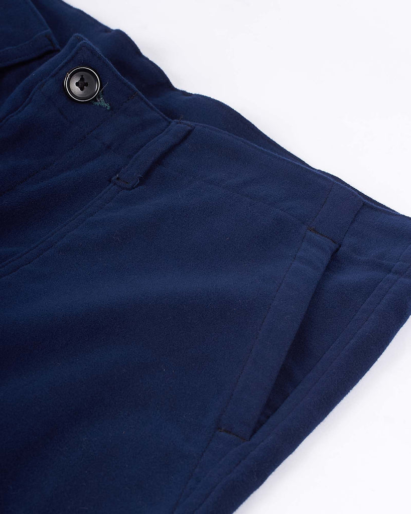 Patch Pocket Trousers Blå