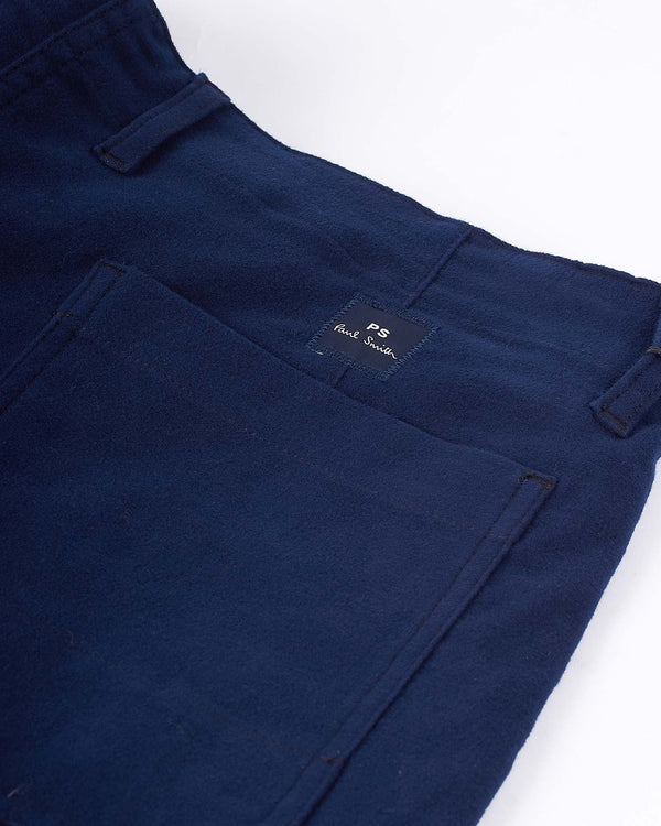 Patch Pocket Trousers Blå