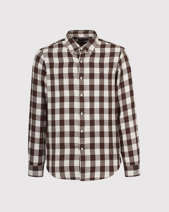 Double Faced Skjorte Brun