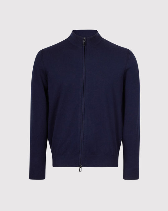 Lupetto Full Zip Blå