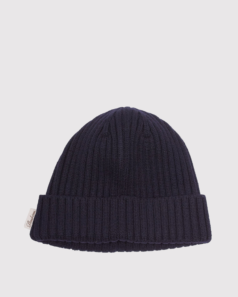 Beanie Ripped Logo Blå