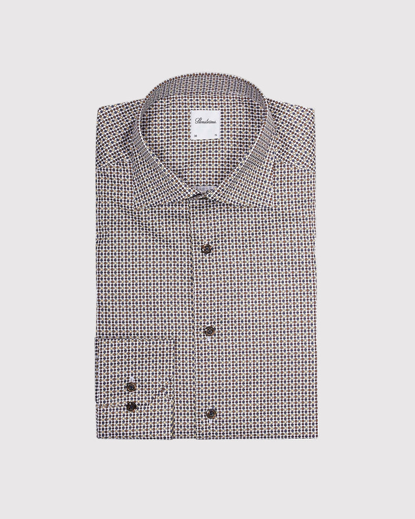 Slim Fit Mønstret Skjorte Multi