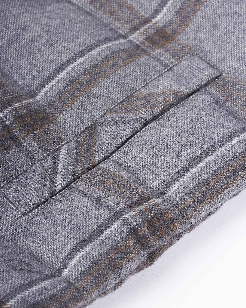 Vest Buttoned Checked Grå
