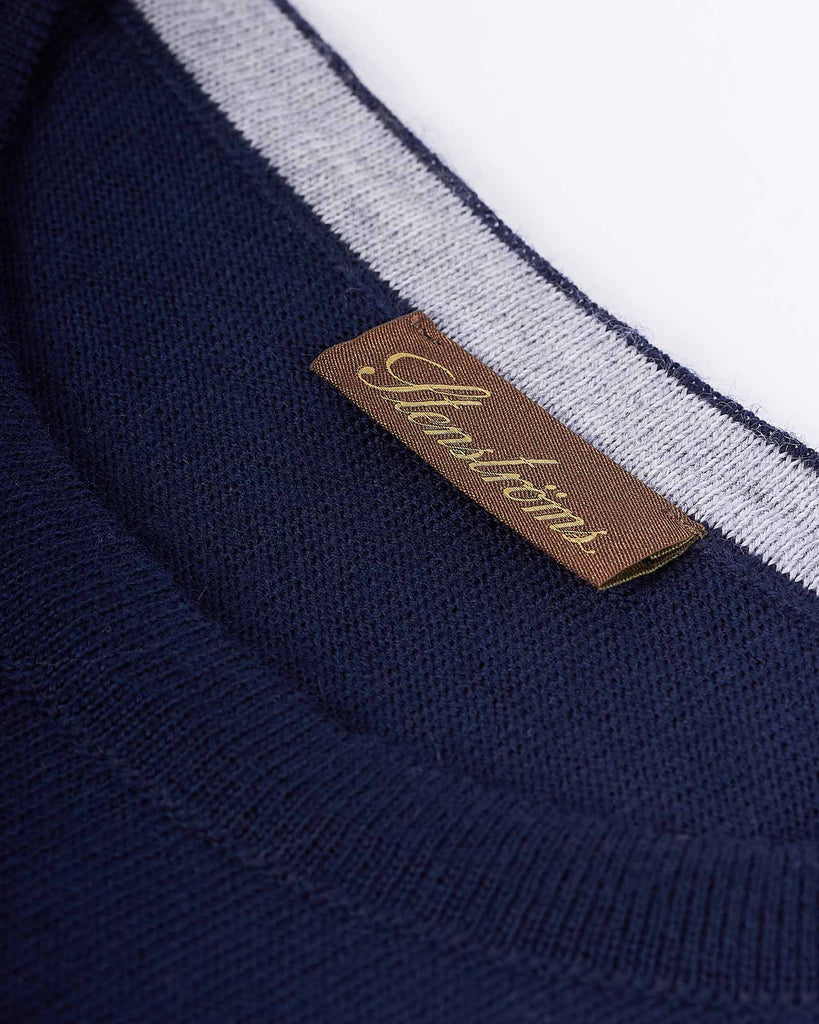 Patch Crew Merino Blå