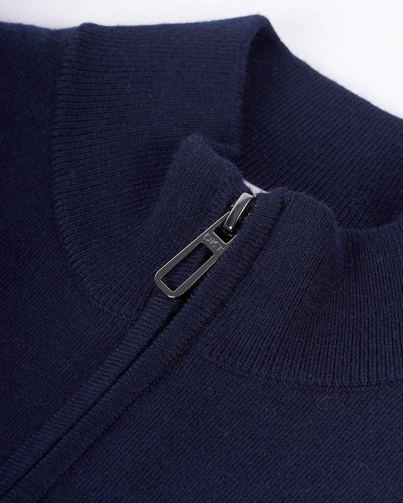 Lupetto Full Zip Blå