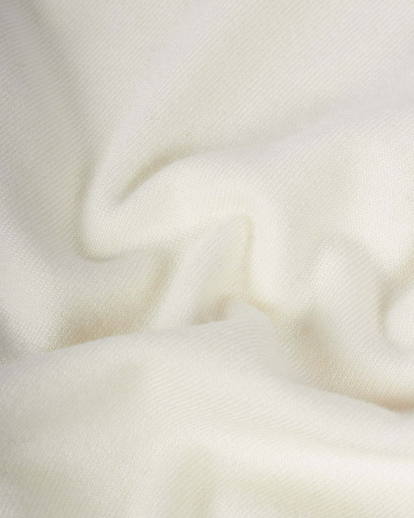 Visc Cashmere Roll Neck Creme