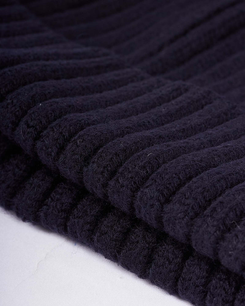 Beanie Ripped Logo Blå