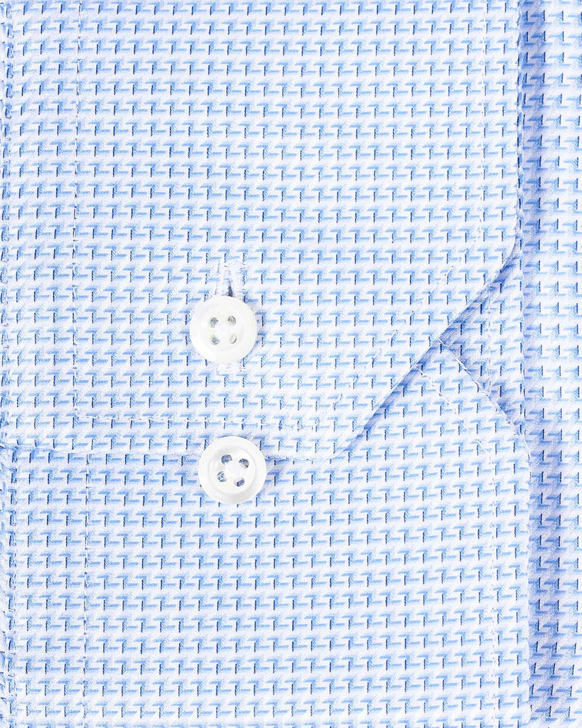 Slim Fit Structure Skjorte Blå