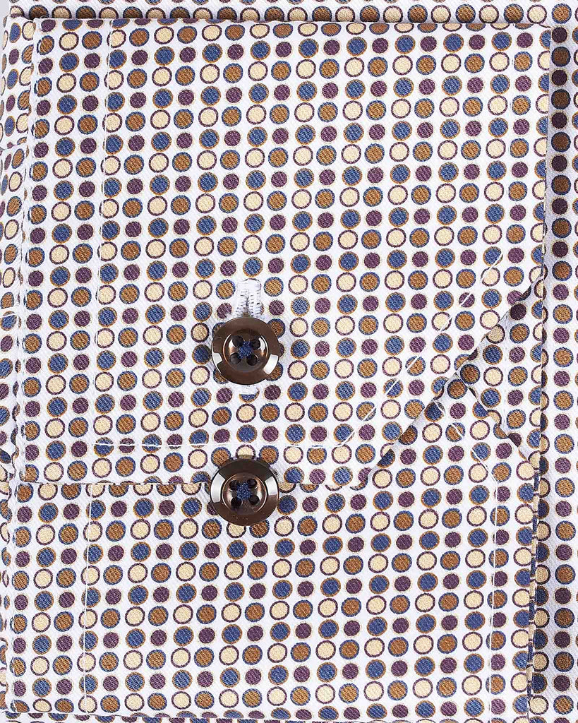 Slim Fit Mønstret Skjorte Multi