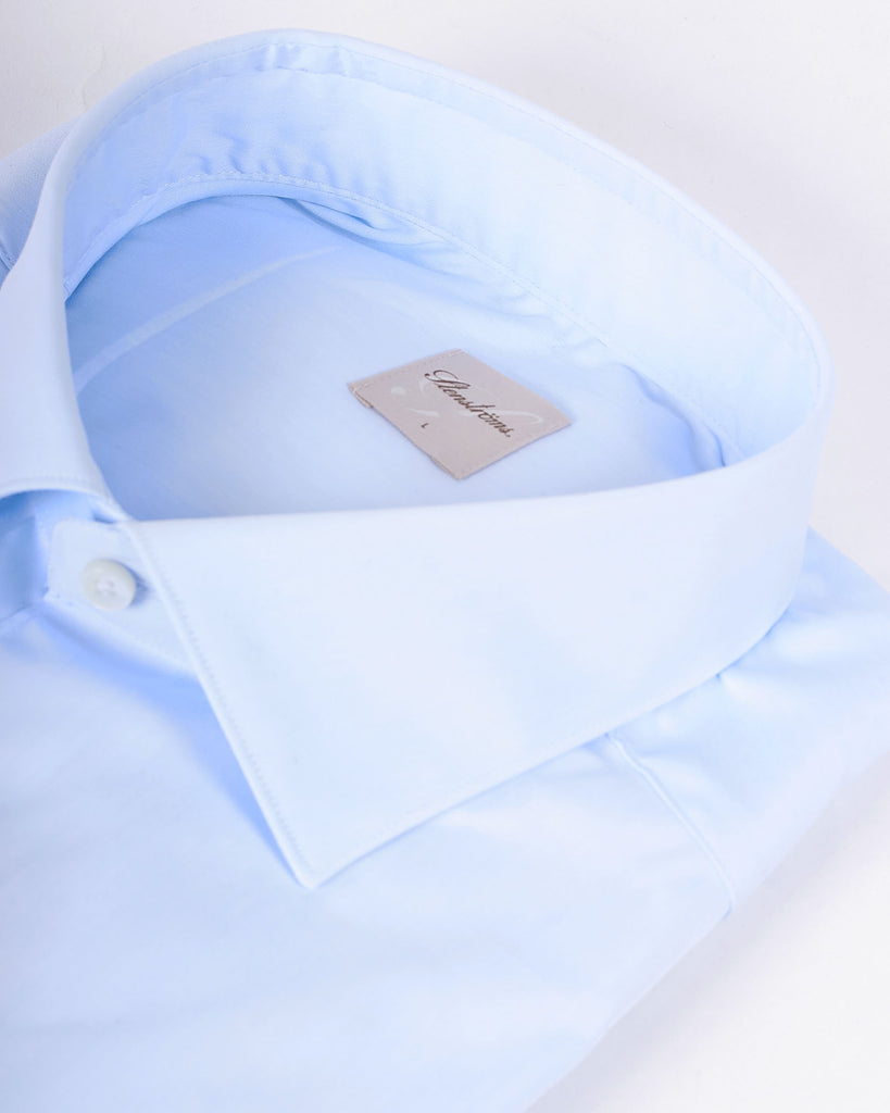 Slim Fit Stretch Skjorte Blå