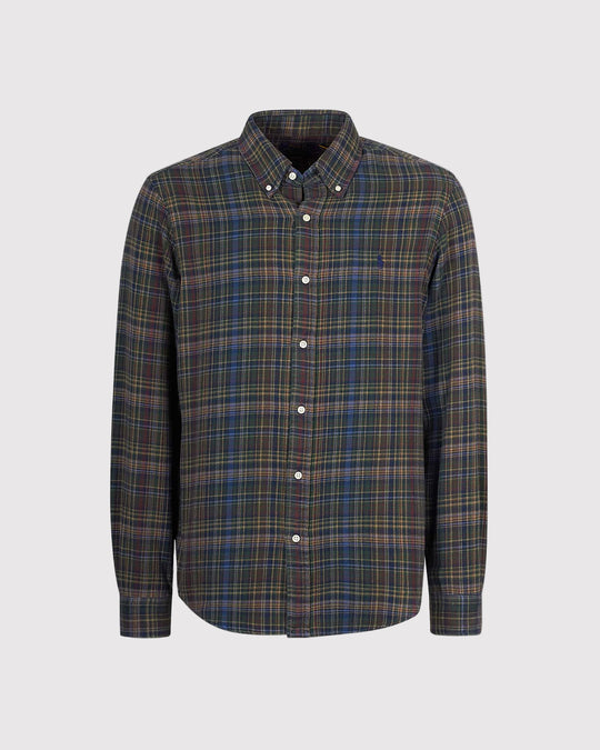 Brushed Flannel Skjorte Grøn