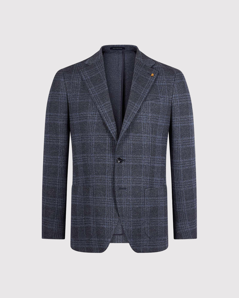 Jersey Check Blazer Sand