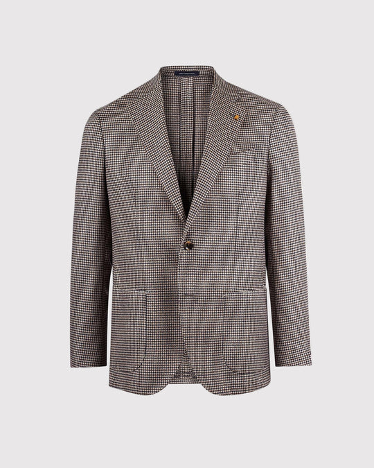 Houndstooth Blazer Brun