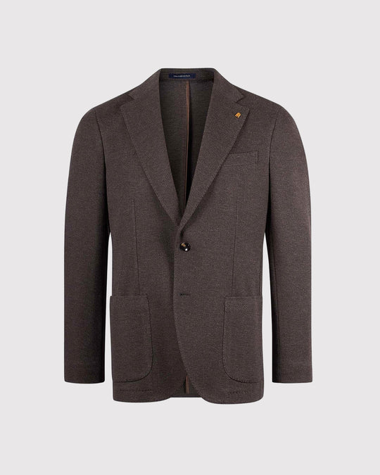 Jersey Stretch Blazer Brun