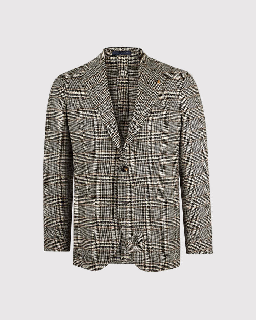 Check Blazer Brun