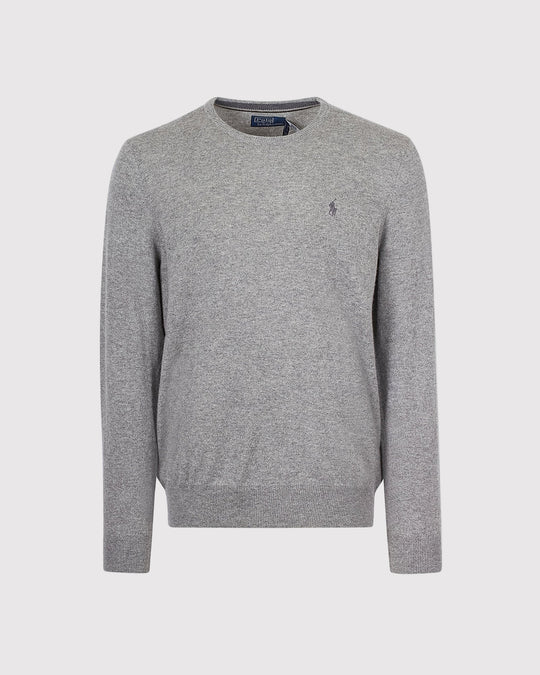 Lambswool Strik Grå