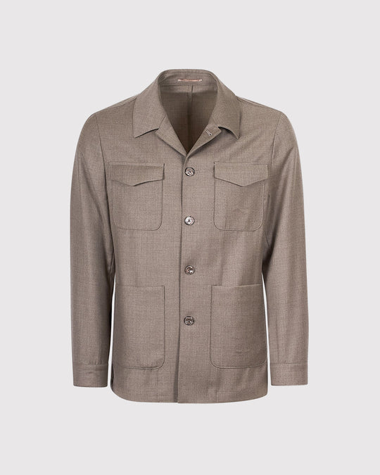 Overshirt Safari Wool Sand