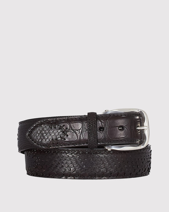 Croco Pyton Mix Brun