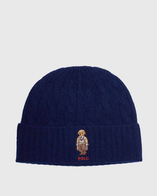 Bear Cashmere Beanie Blå