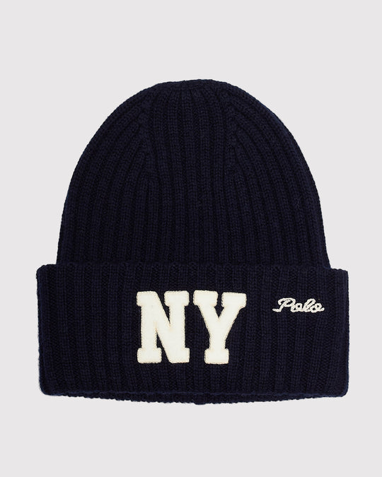 Letterman Beanie Blå