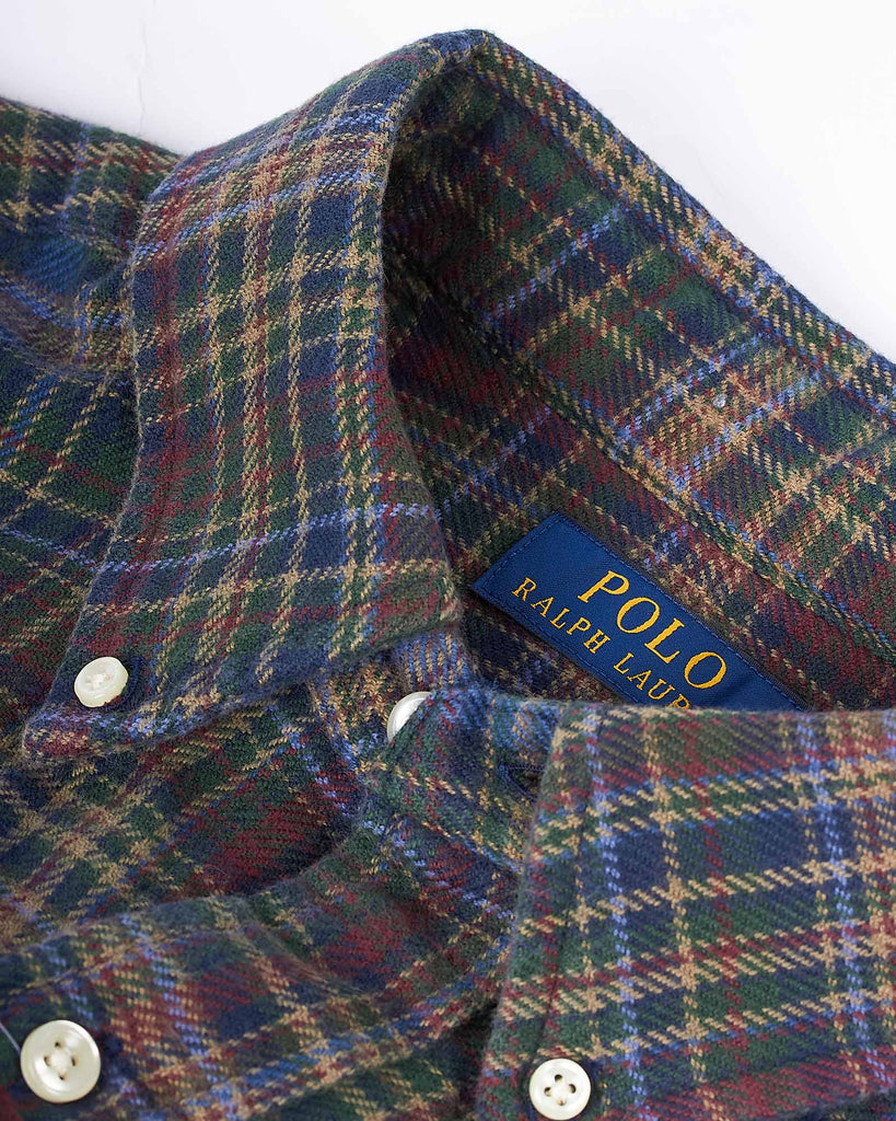 Brushed Flannel Skjorte Grøn