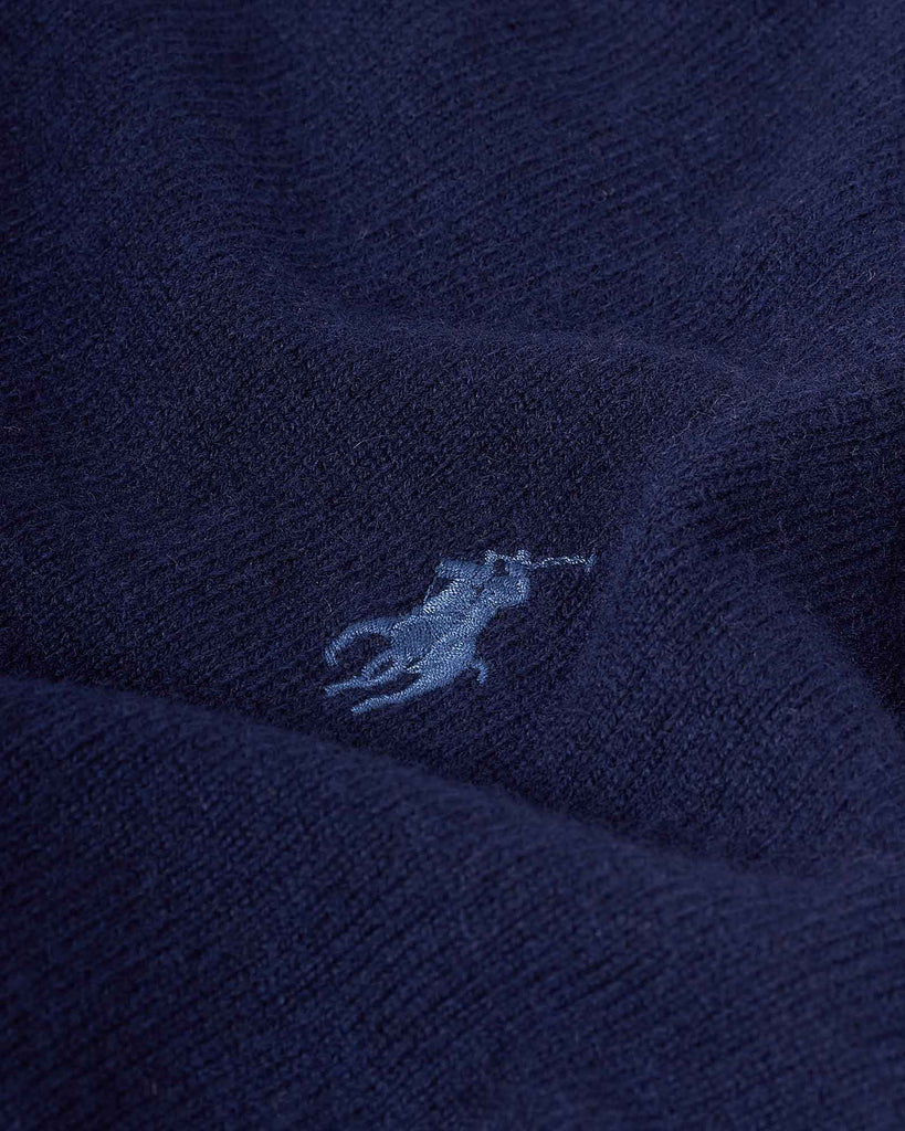 Lambswool Strik Blå