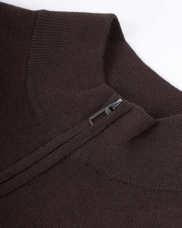 Lupetto Mezza Zip Brun