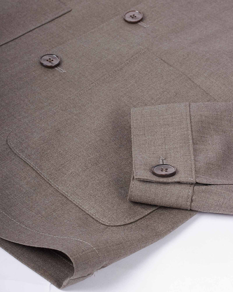 Overshirt Safari Wool Sand