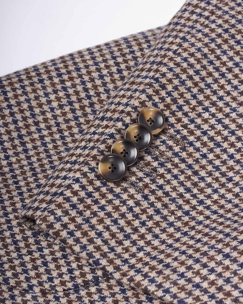 Houndstooth Blazer Brun