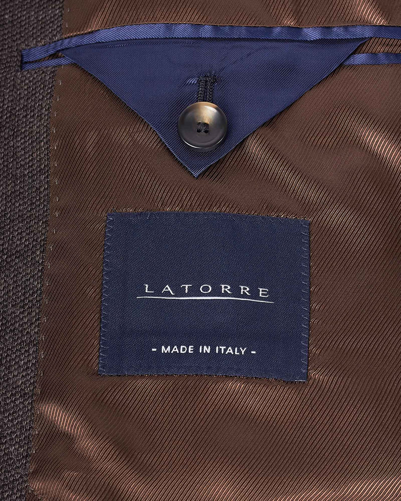 Jersey Stretch Blazer Brun