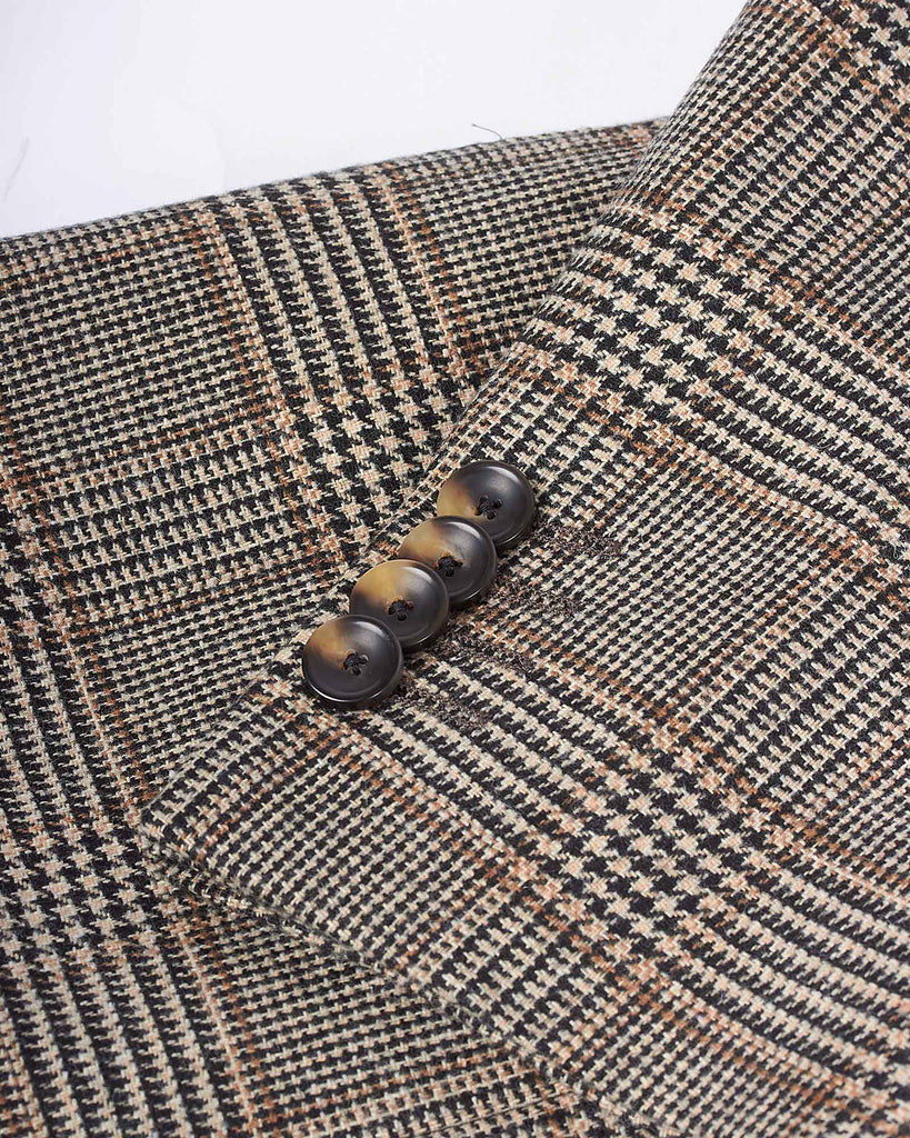 Check Blazer Brun